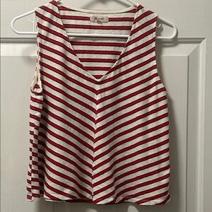 Madewell Chevron Stripe Swing Tank Top Size Medium